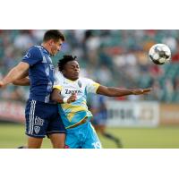Fresno FC defender Ramon Martin Del Campo (left)
