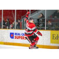 Centre Sam Bitten with the Ottawa 67's
