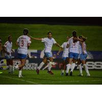 Chicago Red Stars celebrate Sam Kerr's goal