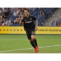 Striker Rodolfo Zelaya with LAFC