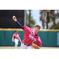 Pensacola Blue Wahoos pitcher Griffin Jax delivers