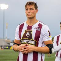 Sergio Perkovic with the Premier Lacrosse League's (PLL) Redwoods