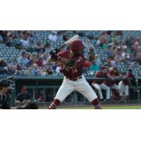 Leody Taveras at bat for the Frisco RoughRiders