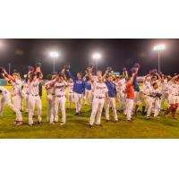 Spokane Indians wave goodbye to their fans after their home regular season finale