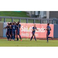 Tulsa Roughnecks celebrate a goal