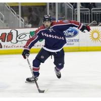 Evansville Thunderbolts defenseman Lenny Caglianone