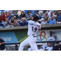 Alex Kirilloff of the Pensacola Blue Wahoos takes a big swing