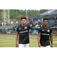 Shandon Hopeau (left) and Nick Hinds (right) of Tacoma Defiance
