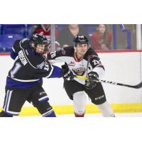 Vancouver Giants defenceman Nicholas Draffin vs. the Victoria Royals