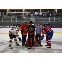 Calgary Hitmen pre-season ceremonial puck drop