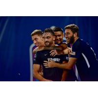 Joshua Morton, Brandon Allen, Pierre Da Silva and Elliot Collier of Memphis 901 FC