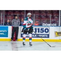 Jackson DeSouza with the Kelowna Rockets