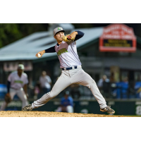 Pitcher James Karinchak with the Lynchburg Hillcats