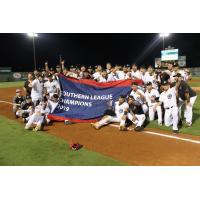 Jackson Generals celebrate the 2019 Texas League championship