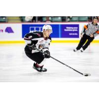 Vancouver Giants centre Tristen Nielsen handles the puck