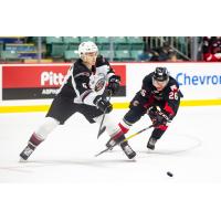 Giants forward Jacob Gendron against the Prince George Cougars