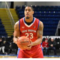 Chris Johnson with the Cape Breton Highlanders