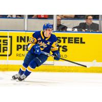Forward Ryan Hughes with the Saskatoon Blades
