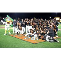 Long Island Ducks celebrate the Liberty Division championship