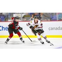 Vancouver Giants centre Evan Patrician vs. the Portland Winterhawks