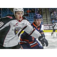 Vancouver Giants left wing Zach Ostapchuk vs. the Kamloops Blazers