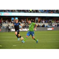 Jordan Morris of Seattle Sounders FC vs. the San Jose Earthquakes