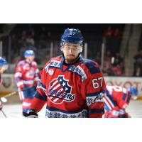 Forward Yannick Veilleux with the Rochester Americans