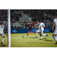 Sacramento Republic FC with possession against LA Galaxy II