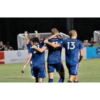 South Georgia Tormenta celebrates a goal