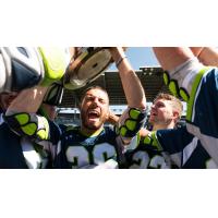 Chesapeake BayHawks celebrate the Major League Lacrosse title