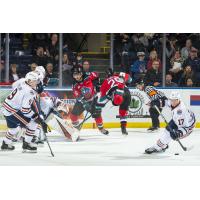 Kelowna Rockets battle the Kamloops Blazers