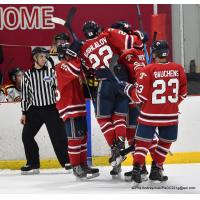 Johnstown Tomahawks celebrate a goal