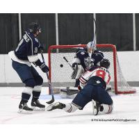 Johnstown Tomahawks forward Carson Grainer scores against the Wilkes-Barre/Scranton Knights