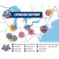 Frontier League map