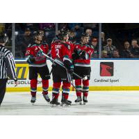 Kelowna Rockets huddle up