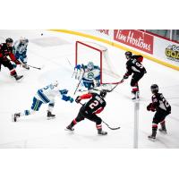 Prince George Cougars on offence vs. the Swift Current Broncos