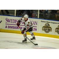 Forward Aleksi Saarela with the Rockford IceHogs