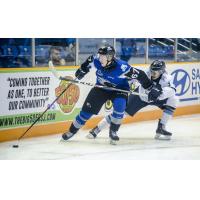 Saint John Sea Dogs left wing Dawson Stairs vs. the Sherbrooke Phoenix