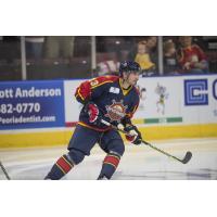 Defenseman Kyle Thacker with the Peoria Rivermen