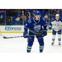 Utica Comets forward Adam Gaudette vs. the Syracuse Crunch