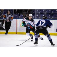 Kelowna Rockets left wing Nolan Foote vs. the Victoria Royals