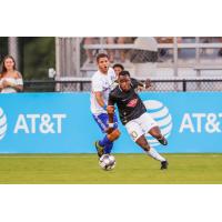 Prosper Kasim of Birmingham Legion FC (right)