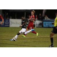 Prosper Kasim of Birmingham Legion FC strikes