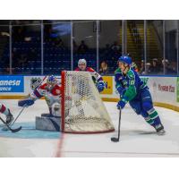 Forward Joona Kiviniemi with the Swift Current Broncos