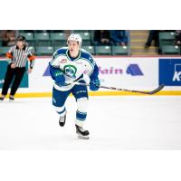 Forward Joona Kiviniemi with the Swift Current Broncos