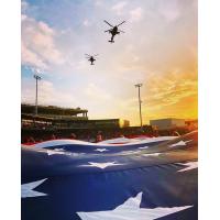 Flyover on opening night for the Fayetteville Woodpeckers