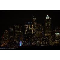 Russell Investments Center features a special Seattle Sounders FC-themed lighting