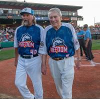 Brooks Robinson at the 2019 Atlantic League All-Star Game at PeoplesBank Park