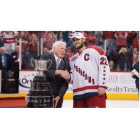 The Kelly Cup being awarded to the Allen Americans