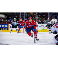 Spokane Chiefs right wing Baron Thompson vs. the Kamloops Blazers